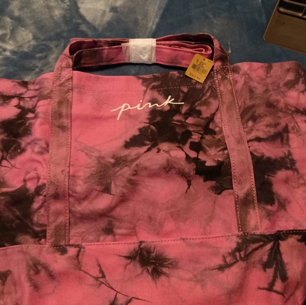 Pink tote bag